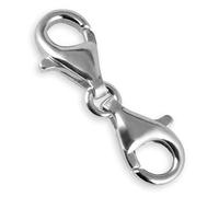 My-Bead fermoirs pour Bijoux Argent 925 Fermoir Mousqueton Double 21mm pour Colliers et Bracelets DIY