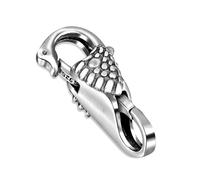 My-Bead grande chaîne fermoir cygne en argent sterling 925 double fermoir mousqueton 26mm pour colliers, sautoirs et bracelets DIY