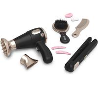 My Beauty Hair Set-Children's Hairdressing Set-Dummy Hair Straightener & Dryer-Electronic Functions-From 3 Years