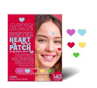 My Beauty Spot Heart Pimple Patches - Cute d'acne patchs pour le visage (140 patchs) avec extrait d'arbre a the hydrocollode et conceptions amus
