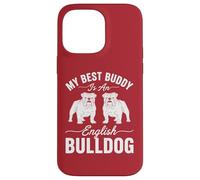 My Best Buddy Is An English Bulldog - Amoureux des chiens Coque pour iPhone 14 Pro Max
