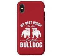 My Best Buddy Is An English Bulldog - Amoureux des chiens Coque pour iPhone X/XS