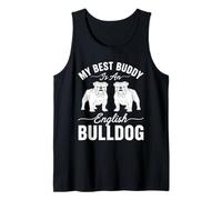 My Best Buddy Is An English Bulldog - Amoureux des chiens Débardeur