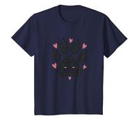 My Best Friend Has Four Paws - Pet Love Paw T-Shirt, Enfant, Bleu Marine, 6 Ans