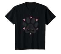 My Best Friend Has Four Paws - Pet Love Paw T-Shirt, Enfant, Noir, 8 Ans