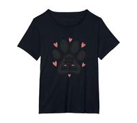 My Best Friend Has Four Paws - Pet Love Paw T-Shirt, Femme Grandes Tailles, Noir, 5X