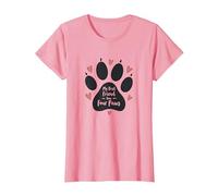 My Best Friend Has Four Paws - Pet Love Paw T-Shirt, Femme, Rose, M