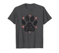 My Best Friend Has Four Paws - Pet Love Paw T-Shirt, Homme, Chiné Foncé, 6XL