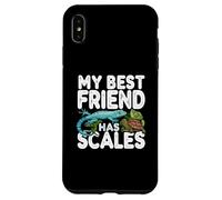 My Best Friend Has Scales Reptile Pet Lover Gecko Turtle Coque pour iPhone XS Max