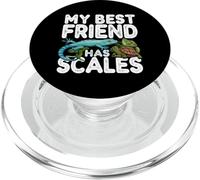 My Best Friend Has Scales Reptile Pet Lover Gecko Turtle PopSockets PopGrip pour MagSafe