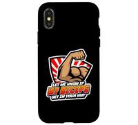 My Biceps Get in Your Way Musculation Fitness Bodybuildi Coque pour iPhone X/XS