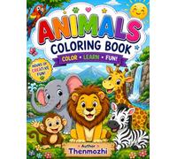 My Big Animal Coloring Book: Fun and Easy Animal Coloring Pages for Kids Ages 4-8 | Cute Animals, Wild Animals & More