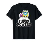My Big Brother Has Super Powers - Monstre Mignon Fratrie T-Shirt