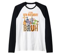 My Birthday Bruh Animal Zoo Wildlife Squad 6 Ans Zookeeper Manche Raglan