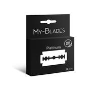 My-Blades® Premium Platinum - 20 lames de rasoir double tranchant extra fines & douces pour rasoir de sûreté | acier inox trempé | durable & écologique | idéal pour peaux sensibles