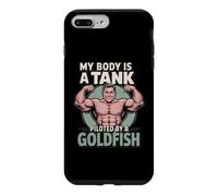 My Body is A Tank Piloted by A Goldfish Auto-Deprecating Gym Coque pour iPhone 7 Plus/8 Plus