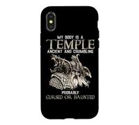 My Body is A Temple Ancient Crumbling Probably Cursed Coque pour iPhone X/XS