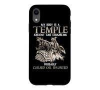 My Body is A Temple Ancient Crumbling Probably Cursed Coque pour iPhone XR