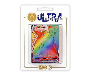 my-booster 2-SWSH04-FR-188 Pikachu VMAX 188/185 Arc en Ciel Secrète Ultraboost X Epée et Bouclier 4 Voltage Éclatant Coffret de 10 Cartes Pokémon Françaises