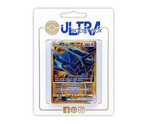 my-booster SWSH10-FR-210 Dialga Originel VSTAR 210/189 Secrète Gold - Ultraboost X Epée et Bouclier 10 Astres Radieux - Coffret de 10 Cartes Pokémon Françaises