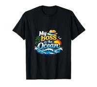 My Boss is The Ocean Décoration permanente pour fête de Vacances T-Shirt