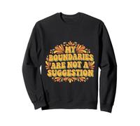 My Boundaries are Not A Suggestion Cadeau de santé mentale rétro Sweatshirt