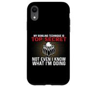 My Bowling Technique is Top Secret Bowling Bowler Coque pour iPhone XR