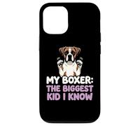 My Boxer The Biggest Kid I Know Dog Lover Humour Coque pour iPhone 12/12 Pro