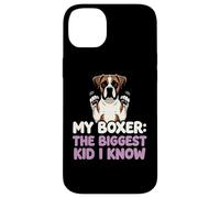 My Boxer The Biggest Kid I Know Dog Lover Humour Coque pour iPhone 14 Plus