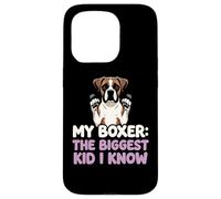 My Boxer The Biggest Kid I Know Dog Lover Humour Coque pour iPhone 15 Pro