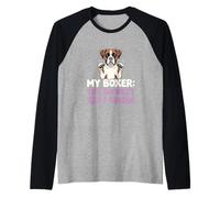 My Boxer The Biggest Kid I Know Dog Lover Humour Manche Raglan
