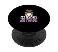 My Boxer The Biggest Kid I Know Dog Lover Humour PopSockets PopGrip Adhésif