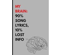 My brain: 90% song lyrics, 10% lost info: A Journal for People Who Can Remember Every Chorus but Not Where They Put Their Keys