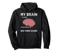 My Brain 95% Jeux vidéo Cadeau Amusant pour Joueur Sweat à Capuche