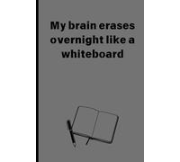 My brain erases overnight like a whiteboard: "Your Go-To Journal for Ideas, Plans, and Everything In Between"