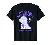My Brain Has Hiccup Ruban de Sensibilisation à l'épilepsie Violet T-Shirt