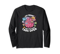 My Brain Has Too Many Tabs Open Funny Computer Humor Manche Longue