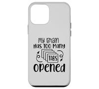 My Brain Has Too Many Tabs Opened Motif sarcasme amusant Coque pour iPhone 12 mini