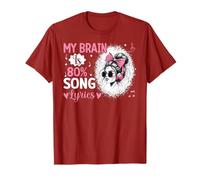 My Brain is 80% Paroles de Chanson Funny Vintage Music Lover Life T-Shirt