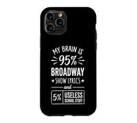 My Brain is 95% Broadway Lyrics... Théâtre Musical étudiant Coque pour iPhone 11 Pro