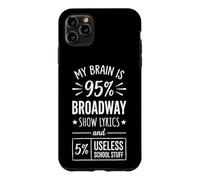 My Brain is 95% Broadway Lyrics... Théâtre Musical étudiant Coque pour iPhone 11 Pro Max