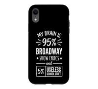 My Brain is 95% Broadway Lyrics... Théâtre Musical étudiant Coque pour iPhone XR