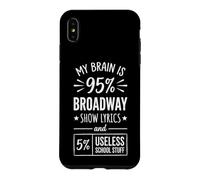 My Brain is 95% Broadway Lyrics... Théâtre Musical étudiant Coque pour iPhone XS Max