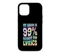 My Brain is 99 Percent Detroit Rap Paroles Coque pour iPhone 12/12 Pro