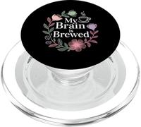 My Brain is Brewed Caféine Espresso Thinker |- PopSockets PopGrip pour MagSafe