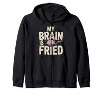 My Brain is Fried Burnout mème pertinent |- Sweat à Capuche