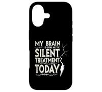 My Brain is Giving Me The Silent Treatment Today Coque pour iPhone 17