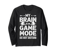 My Brain is in Game Mode Football Helmet Manche Longue