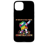 My Brain is Still Under Construction Master Builder Dabbing Coque pour iPhone 15 Plus