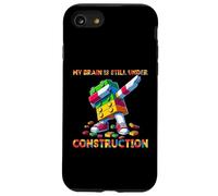 My Brain is Still Under Construction Master Builder Dabbing Coque pour iPhone SE (2020) / 7/8